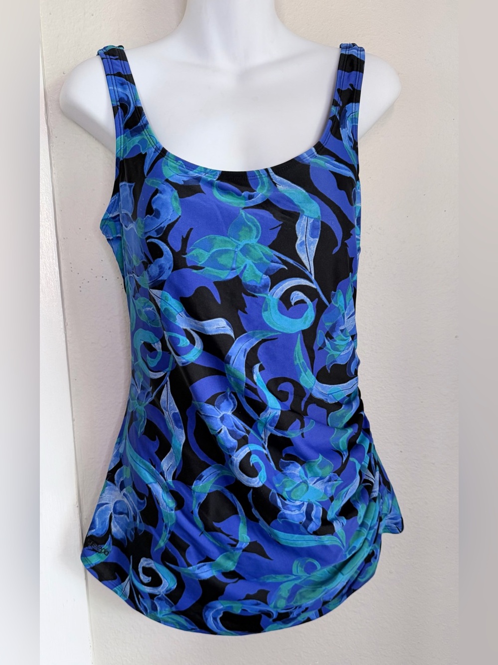Speedo Blue One Piece Swimsuit Size 12
